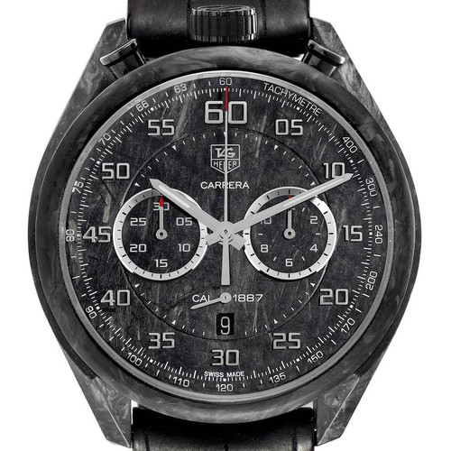 TAG HEUER Carrera Chronograph Grey Dial Carbon Mens Watch Car2C90 Image 1 TAG HEUER Carrera Chronograph Grey Dial Carbon Mens Watch Car2C90 Image 1