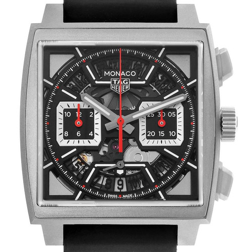 TAG HEUER Monaco Skeleton Dial Titanium Mens Watch Cbl2183 Image 1