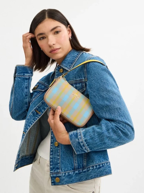 COACH Nolita 19 With Plaid Print COACH Nolita 19 With Plaid Print