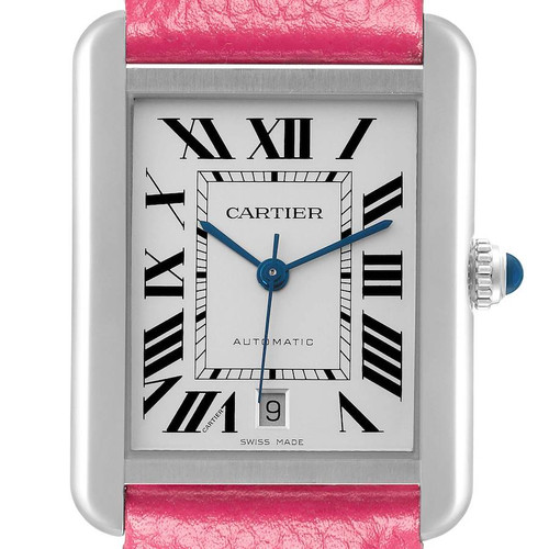 CARTIER Tank Solo Xl Automatic Stainless Steel Mens Watch Wsta0029 Image 1