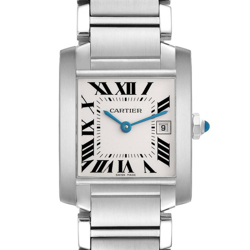 CARTIER Tank Francaise Midsize Steel Ladies Watch W51011Q3 Image 1