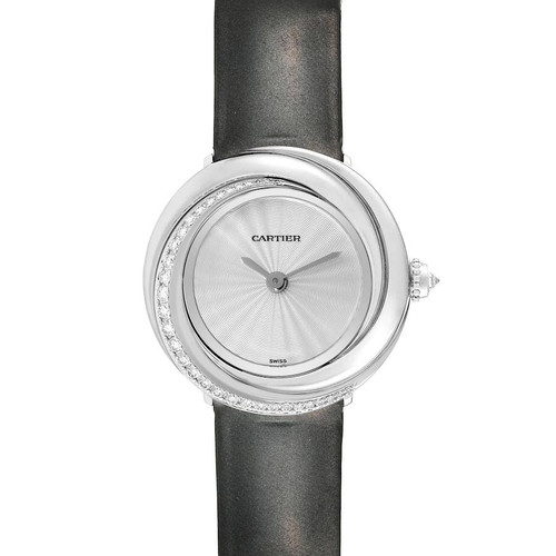 CARTIER Trinity White Gold Diamond Ladies Watch Wg201041 Image 1