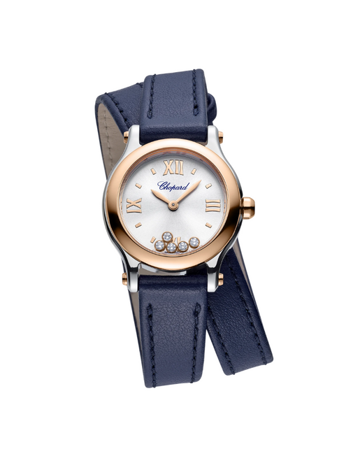 CHOPARD Happy Sport 25 Mm, Quartz, Ethical Rose Gold, Lucent Steel™, Diamonds