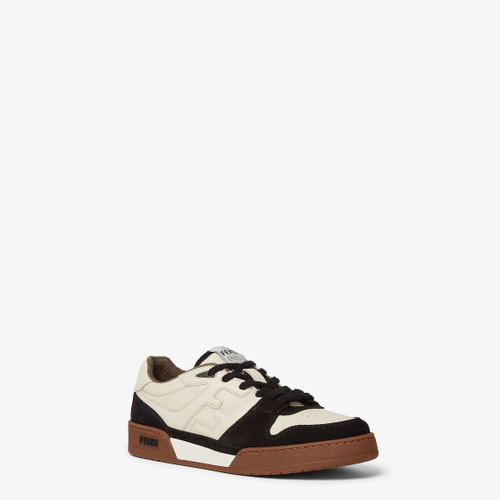 FENDI Match Sneakers Black Suede Leather Low-top Shoes