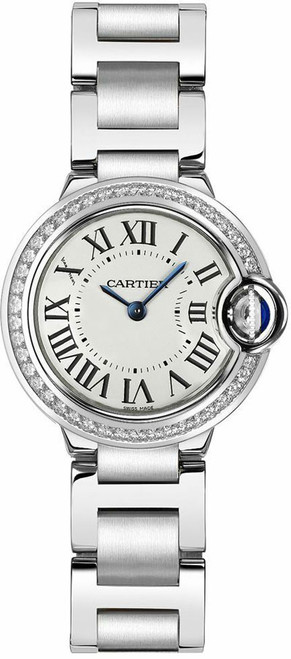 CARTIER Ballon Bleu Diamond Steel 28Mm Women'S Watch W4Bb0015 Image 1