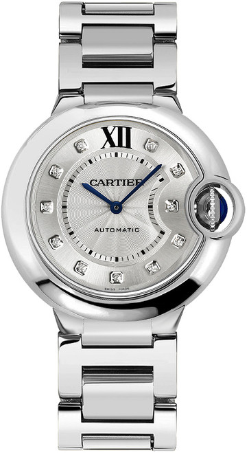 CARTIER Ballon Bleu Silver Dial Diamond Women'S Watch We902075 Image 1