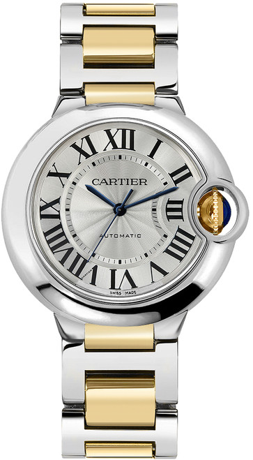 CARTIER Ballon Bleu Ladies Gold & Steel Watch W2Bb0012 Image 1