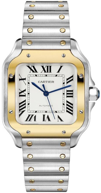 CARTIER Santos De Cartier Medium Model Luxury Watch W2Sa0016 Image 1