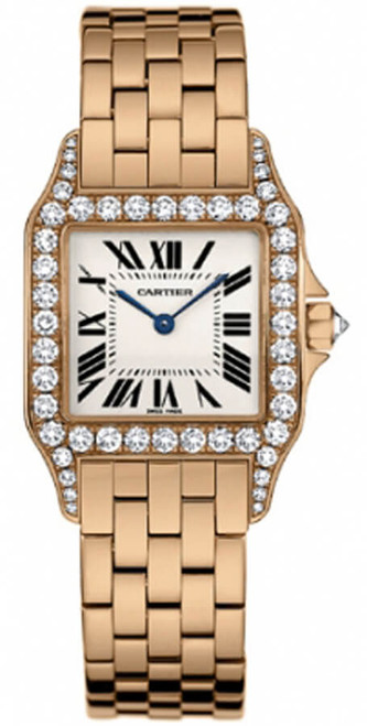 CARTIER Santos Demoiselle 18K Rose Gold Women'S Watch Wf9007Z8 Image 1