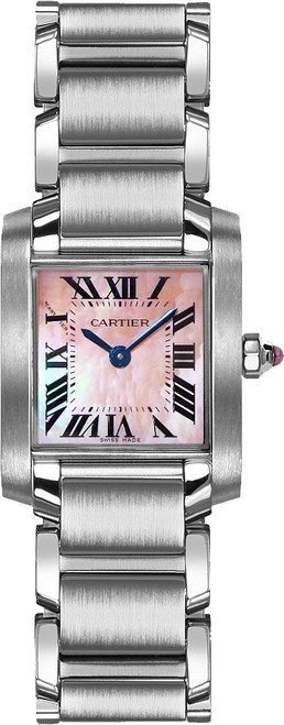 CARTIER Tank Francaise Pink Pearl Petite Women'S Watch W51028Q3 Image 1