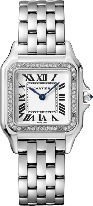 CARTIER Panthere De Cartier Stainless Steel Diamonds Women'S Watch W4Pn0018 Image 1