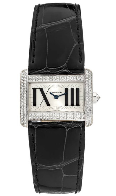 CARTIER Tank Divan 18K White Gold Diamonds Women'S Watch Wa301571 Image 1
