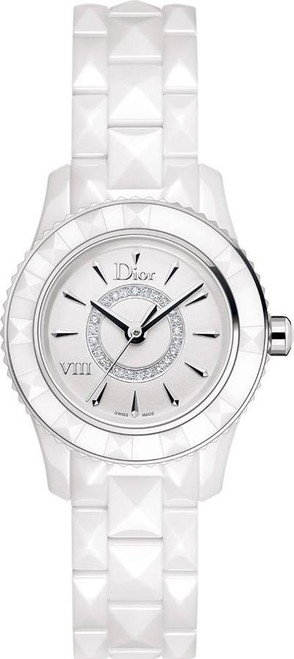 CHRISTIAN DIOR Viii White Ceramic Women'S Watch Cd1221E2C001 Image 1