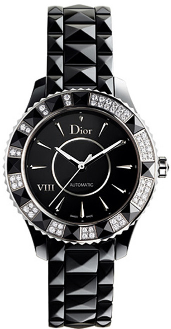 CHRISTIAN DIOR Viii Diamond Black Ceramic Women'S Watch Cd1235E0C001 Image 1