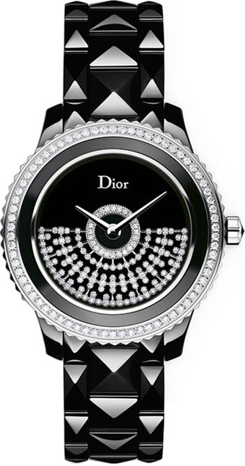 CHRISTIAN DIOR Viii Black Ceramic Diamond Women'S Watch Cd123Be0C001 Image 1