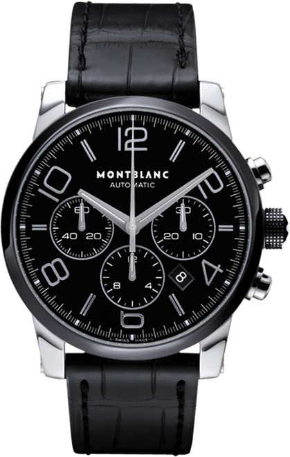 MONTBLANC Timewalker Chronograph Black Dial Ceramic Men'S Watch 102365 Image 1 MONTBLANC Timewalker Chronograph Black Dial Ceramic Men'S Watch 102365 Image 1
