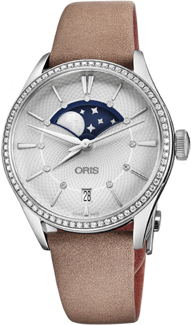 ORIS Artelier Grande Lune, Date Diamonds 76377234951Ls-Beige Image 1