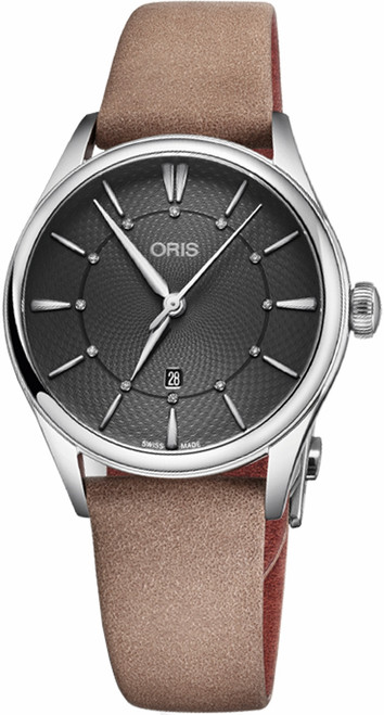 ORIS Artelier Date Diamonds 56177244053Ls-Beige Image 1
