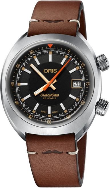 ORIS Chronoris Movember Edition Black Dial Men'S Watch 73377374034Ls Image 1 ORIS Chronoris Movember Edition Black Dial Men'S Watch 73377374034Ls Image 1