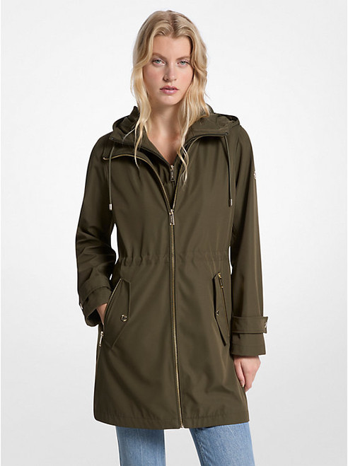 MICHAEL KORS 2-In-1 Water-Resistant Anorak OLIVE Image 1