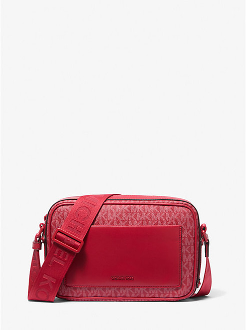MICHAEL KORS Maeve Large Signature Logo Crossbody Bag CRIMSON Image 1