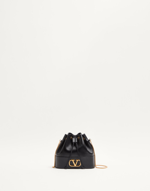 VALENTINO Mini Bucket Bag In Nappa With Vlogo Signature Chain