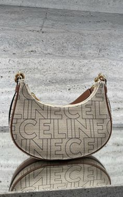 CELINE Medium Ava Bag in Natural Tan