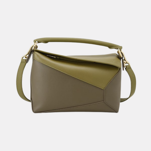 LOEWE Puzzle Bag Small Khaki
