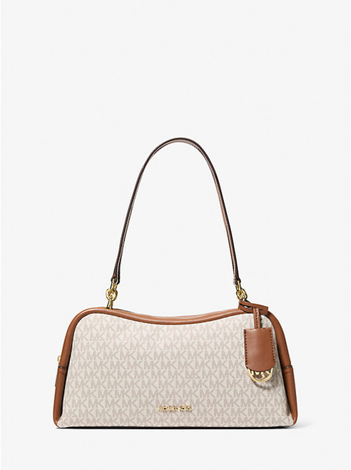 MICHAEL KORS Cecily Medium Signature Logo Shoulder Bag VANILLA Image 1