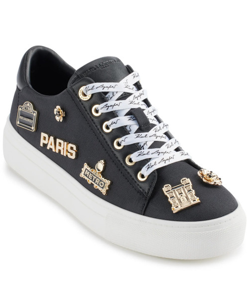 KARL LAGERFELD Cate Rue Pins Lace Up Sneaker (@Delhi Studio)