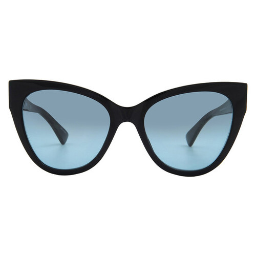 MOSCHINO Grey Azure Butterfly Ladies Sunglasses
