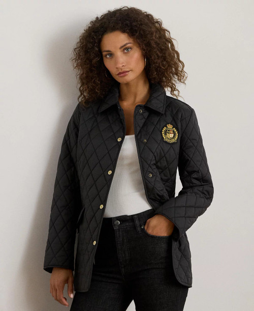 LAUREN RALPH LAUREN Women's Quilted Crest Jacket - Black