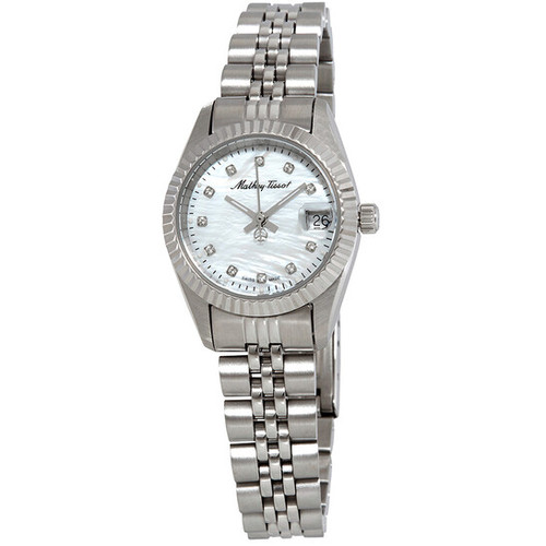 MATHEY-TISSOT Mathey II Quartz Crystal White Mother of Pearl Dial Ladies Watch