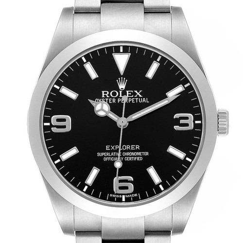 ROLEX Explorer I 39Mm Black Dial Automatic Steel Mens Watch 214270 Image 1 ROLEX Explorer I 39Mm Black Dial Automatic Steel Mens Watch 214270 Image 1