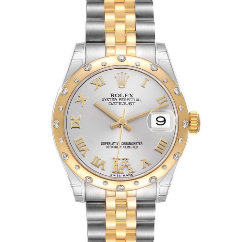 ROLEX Datejust 31 Midsize Steel Yellow Gold Diamond Ladies Watch 178343 Image 1