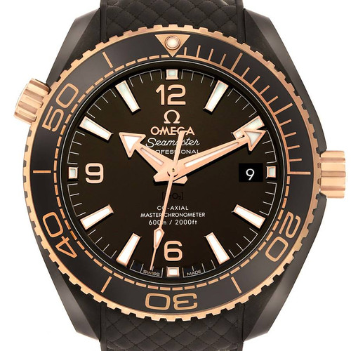 OMEGA Planet Ocean Rose Gold Ceramic Mens Watch 215.62.40.20.13.001 Image 1
