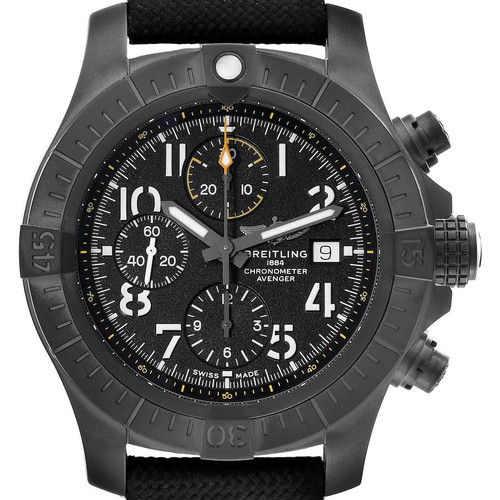 BREITLING Avenger Night Mission Dlc Coated Titanium Mens Watch V13317 Image 1 BREITLING Avenger Night Mission Dlc Coated Titanium Mens Watch V13317 Image 1
