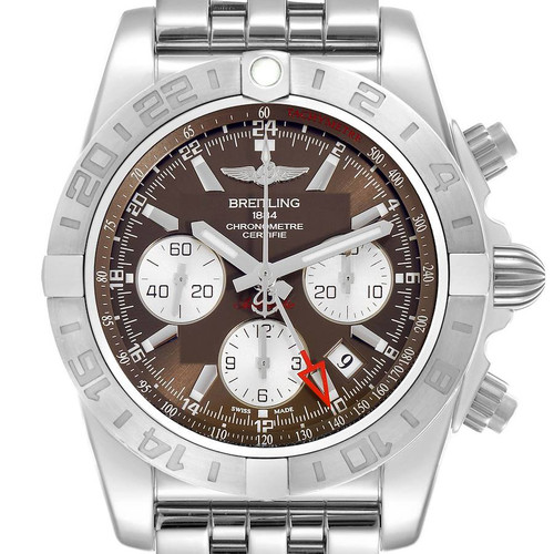 BREITLING Chronomat Evolution 44 Gmt Steel Mens Watch Ab042011 Image 1