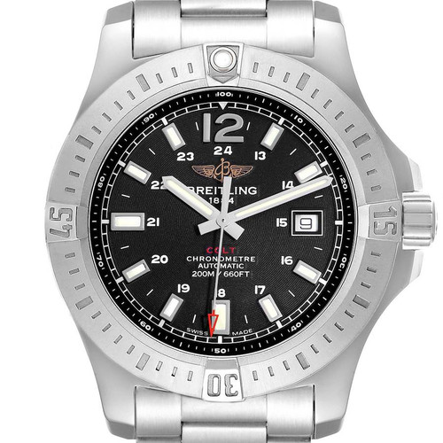 BREITLING Colt Black Dial Automatic Steel Mens Watch A17388 Image 1