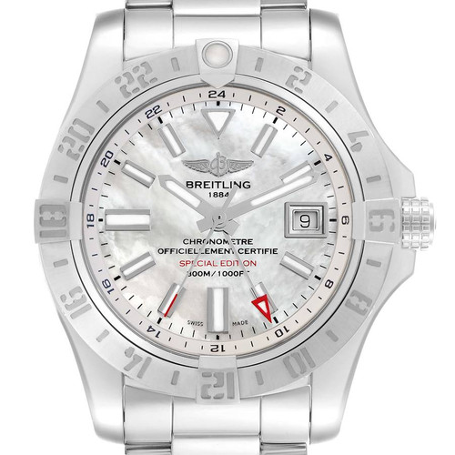 BREITLING Aeromarine Avenger Ii Gmt Mop Mens Watch A32390 Image 1