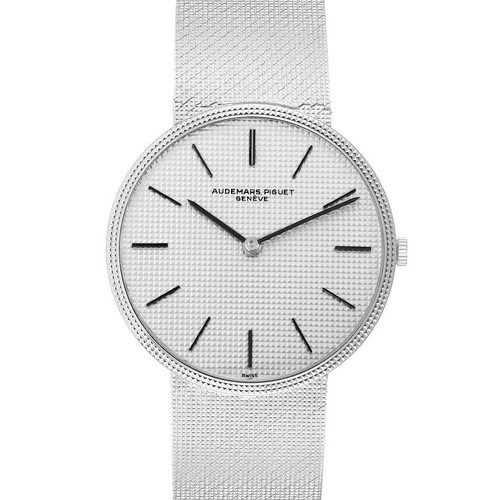 AUDEMARS PIGUET 1960'S White Gold Round Ultra Thin Vintage Watch Image 1