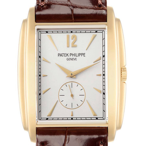 PATEK PHILIPPE Gondolo Yellow Gold Silver Dial Mens Watch 5124 5124J Image 1