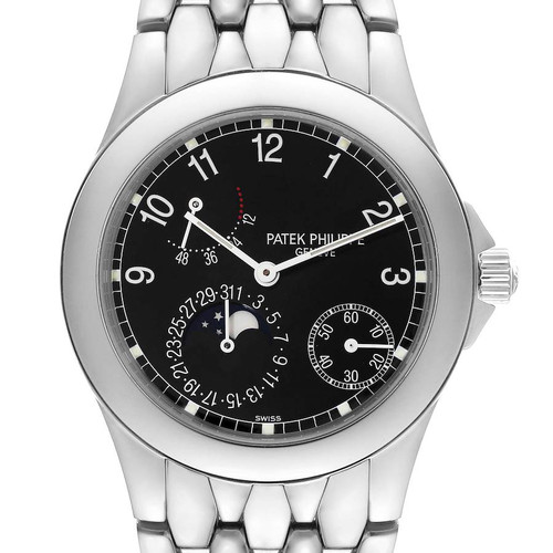 PATEK PHILIPPE Neptune Moonphase Power Reserve Steel Mens Watch 5085 Image 1