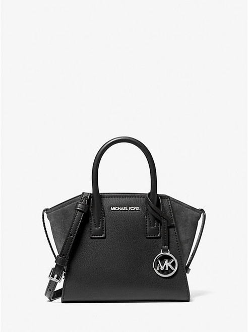 MICHAEL KORS Avril Extra-Small Leather Satchel BLACK Image 1