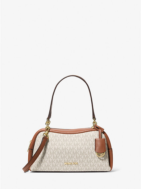 MICHAEL KORS Cecily Small Signature Logo Shoulder Bag VANILLA Image 1