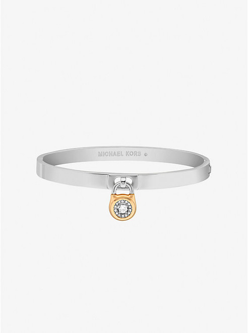 MICHAEL KORS Pavé Lock Bangle TWO TONE Image 1