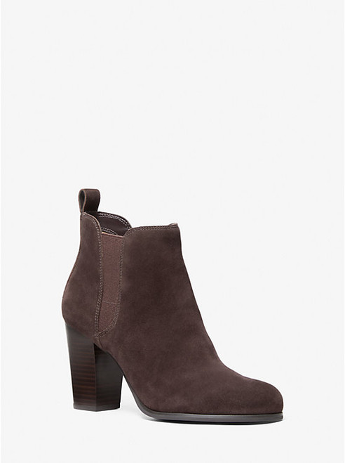 MICHAEL KORS Evaline Suede Boot CHOCOLATE Image 1