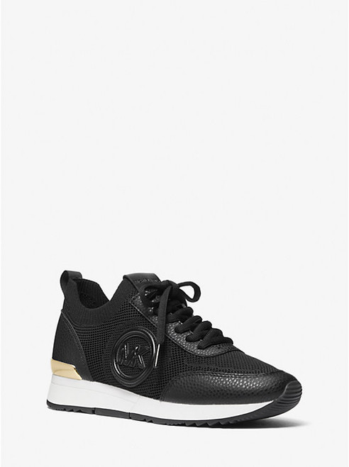 MICHAEL KORS Jenkins Stretch Knit Trainer BLACK Image 1