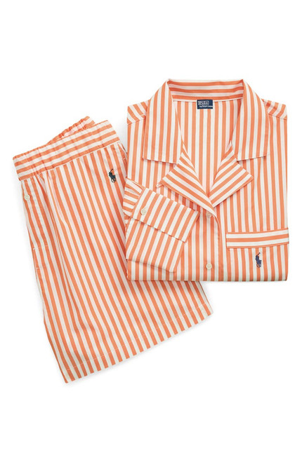 POLO RALPH LAUREN Crop Cotton Poplin Short Pajamas