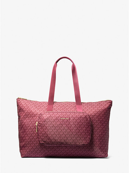 MICHAEL KORS Tanner Large Logo Reversible Packable Tote Bag MULBERRY Image 1
